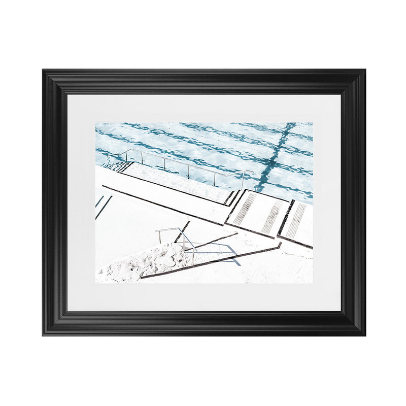 Shop Ocean Pool I Photo Art Print-Blue, Coastal, Horizontal, Landscape, Photography, Rectangle, View All, White-framed poster wall decor artwork