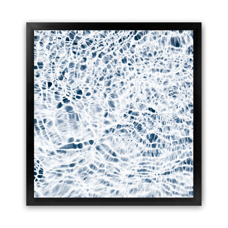 Shop Water Detail (Square) Photo Art Print-Abstract, Blue, Photography, Square, View All, White-framed poster wall decor artwork