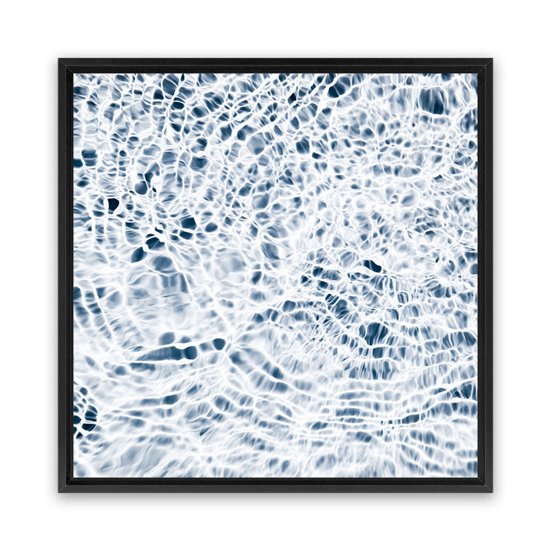 Shop Water Detail (Square) Photo Canvas Art Print-Abstract, Blue, Photography, Photography Canvas Prints, Square, View All, White-framed wall decor artwork