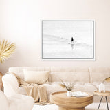 Shop Surfer Photo Canvas Print-Boho, Coastal, Landscape, People, Photography Canvas Prints, View All, White-framed wall decor artwork