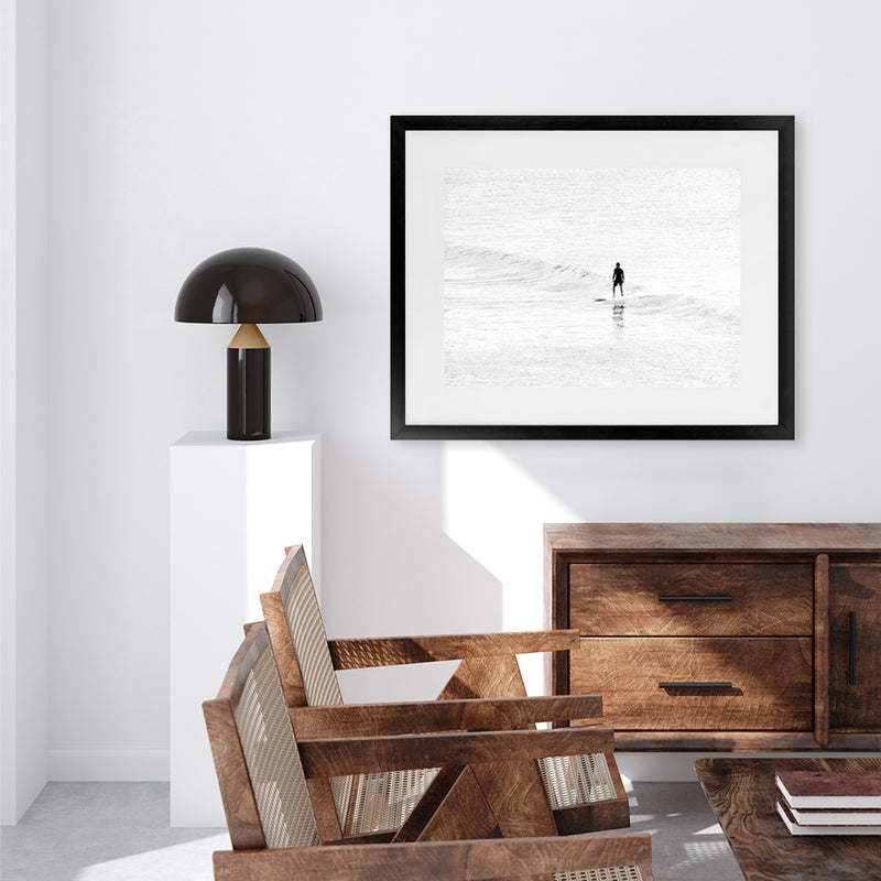 Shop Surfer Photo Art Print-Boho, Coastal, Landscape, People, Photography, View All, White-framed poster wall decor artwork