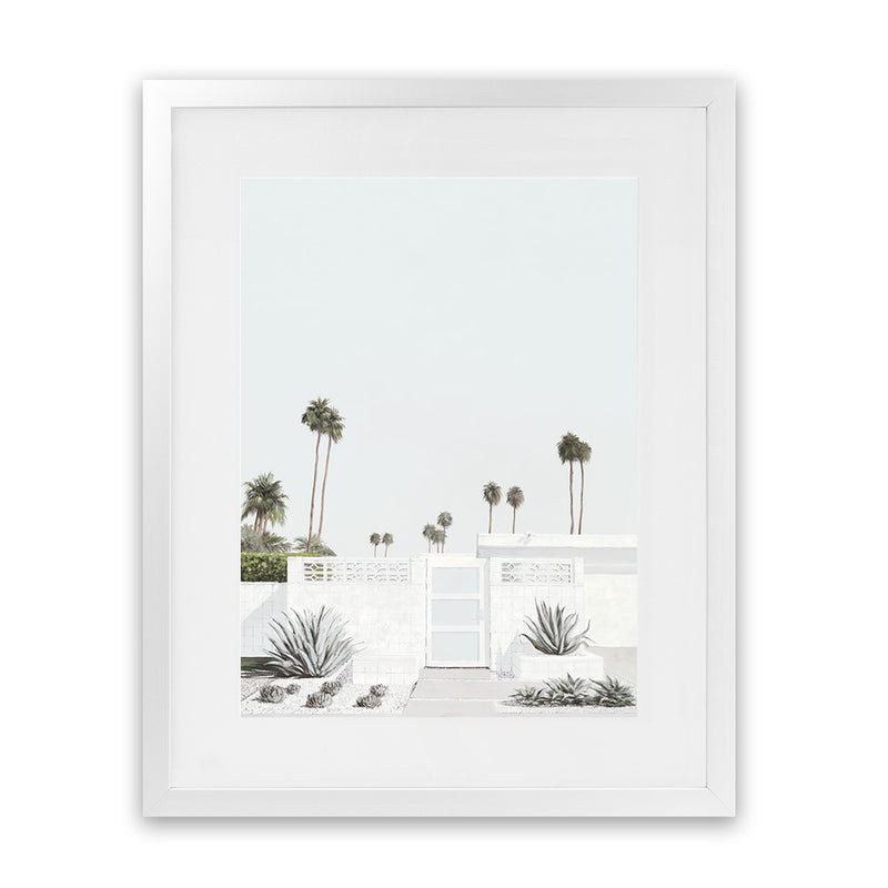 Shop Palm Springs Doorway 3 (Light) Art Print-Boho, Botanicals, Coastal, Neutrals, Portrait, Tropical, View All-framed painted poster wall decor artwork