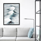 Shop Waves For Days Photo Canvas Print-Blue, Coastal, Photography Canvas Prints, Portrait, View All-framed wall decor artwork