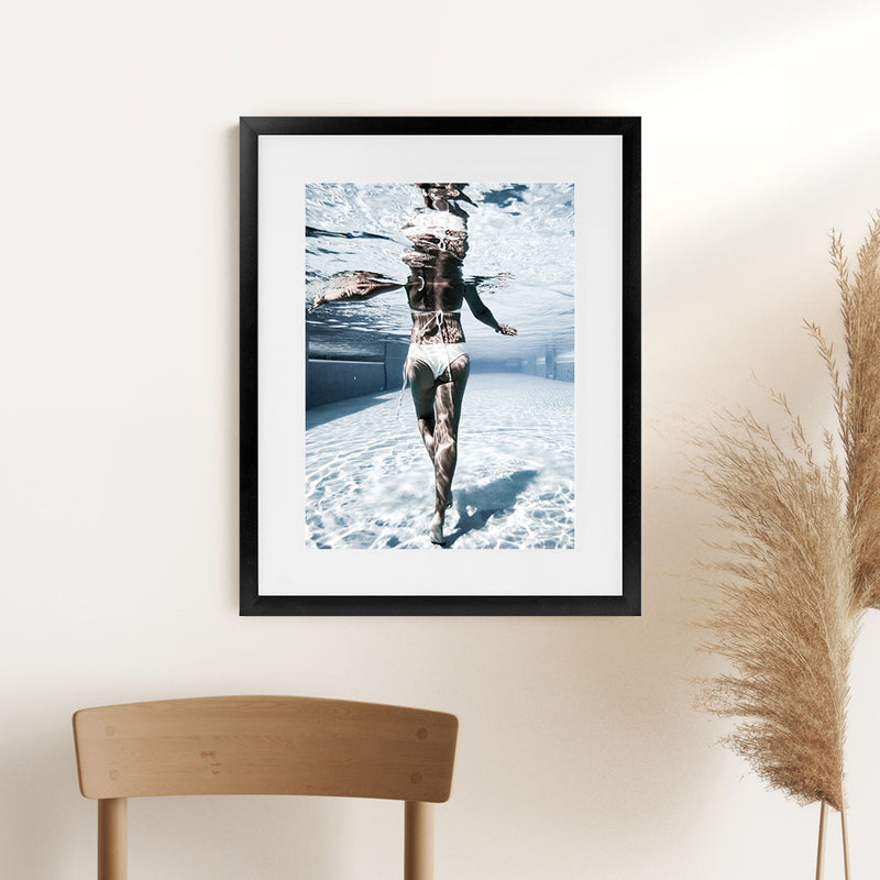 Shop Pool Days Photo Art Print-Blue, People, Photography, Portrait, View All-framed poster wall decor artwork