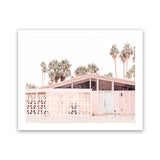 Shop Palm Springs Pink Building Photo Art Print-Boho, Landscape, Neutrals, Photography, Pink, View All-framed poster wall decor artwork