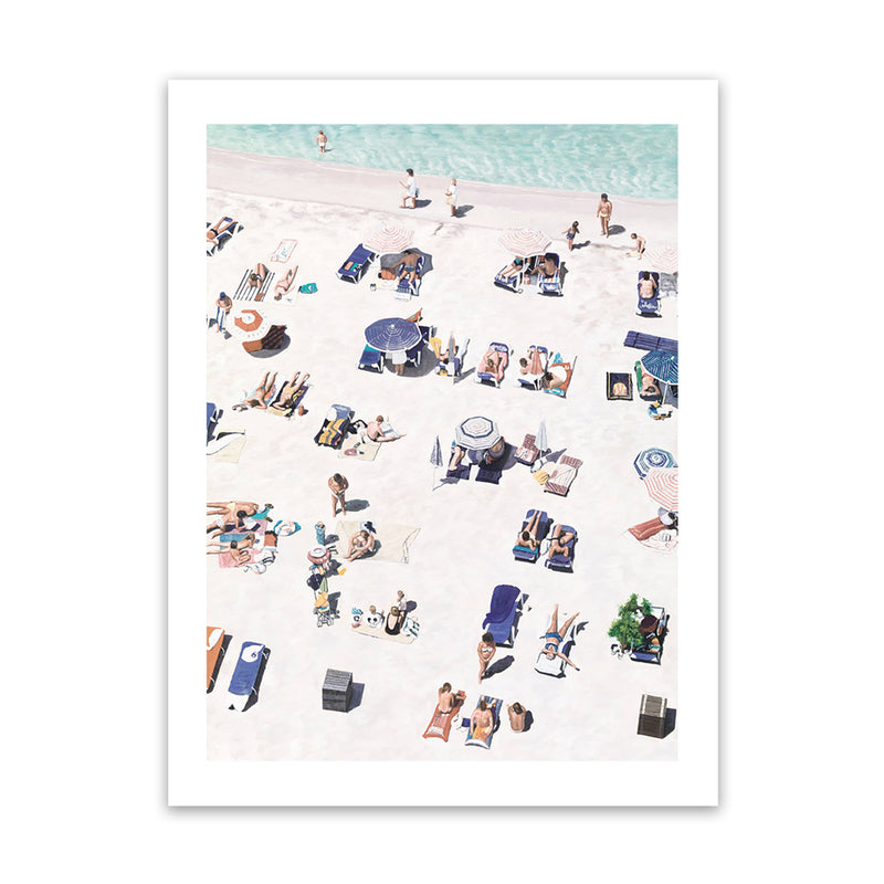 Shop Beach Bathers II Art Print-Amalfi Coast Italy, Coastal, Neutrals, Portrait, Tropical, View All-framed painted poster wall decor artwork