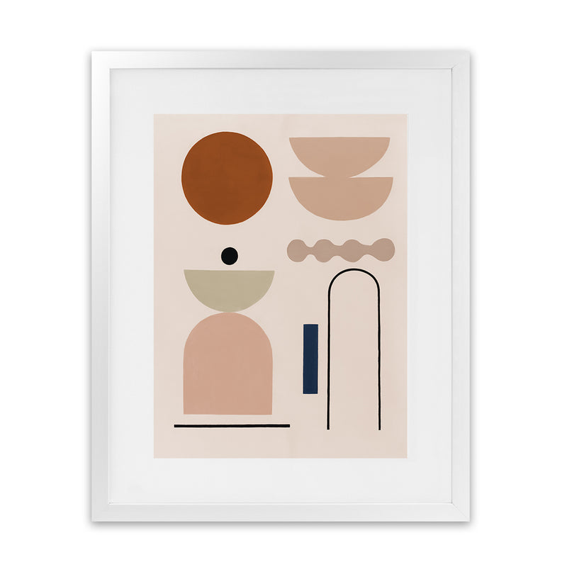 Shop Abstract I Art Print-Brown, Neutrals, Pink, Portrait, View All-framed painted poster wall decor artwork