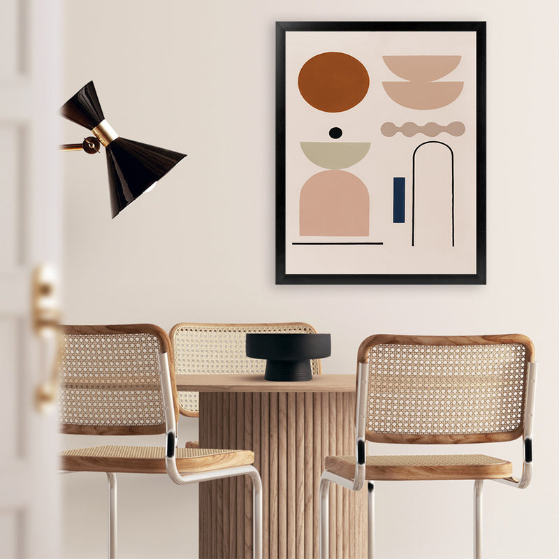 Shop Abstract I Art Print-Brown, Neutrals, Pink, Portrait, View All-framed painted poster wall decor artwork