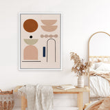 Shop Abstract I Canvas Art Print-Brown, Neutrals, Pink, Portrait, View All-framed wall decor artwork