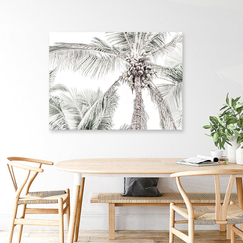 Shop Tropical Palms Photo Canvas Art Print-Green, Landscape, Photography, Photography Canvas Prints, Tropical, View All-framed wall decor artwork