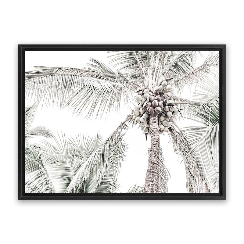 Shop Tropical Palms Photo Canvas Art Print-Green, Landscape, Photography, Photography Canvas Prints, Tropical, View All-framed wall decor artwork