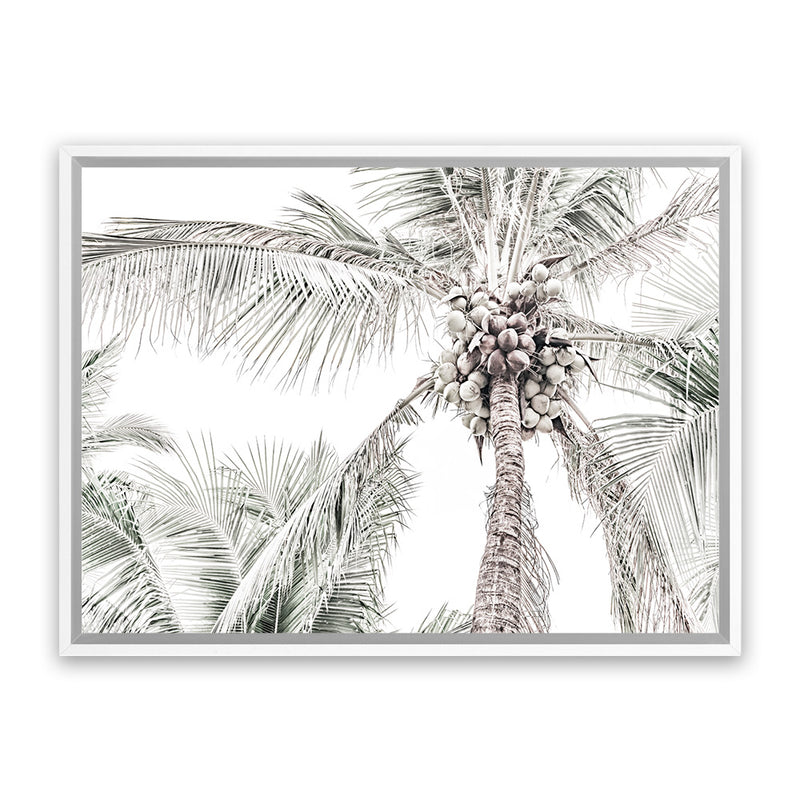 Shop Tropical Palms Photo Canvas Art Print-Green, Landscape, Photography, Photography Canvas Prints, Tropical, View All-framed wall decor artwork