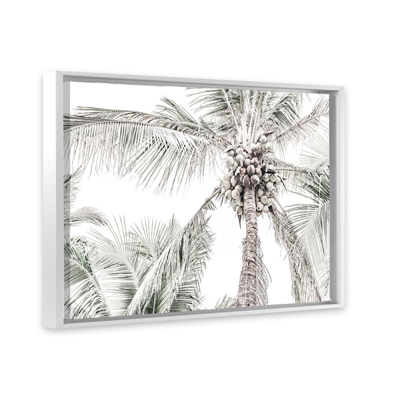 Shop Tropical Palms Photo Canvas Art Print-Green, Landscape, Photography, Photography Canvas Prints, Tropical, View All-framed wall decor artwork