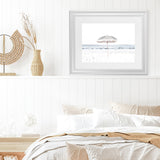 Shop Sun Parasol Photo Art Print-Boho, Coastal, Hamptons, Landscape, Photography, View All, White-framed poster wall decor artwork
