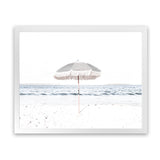 Shop Sun Parasol Photo Art Print-Boho, Coastal, Hamptons, Landscape, Photography, View All, White-framed poster wall decor artwork