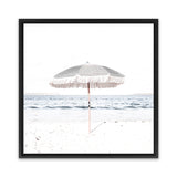 Shop Sun Parasol (Square) Photo Canvas Art Print-Boho, Coastal, Hamptons, Photography, Photography Canvas Prints, Square, View All, White-framed wall decor artwork