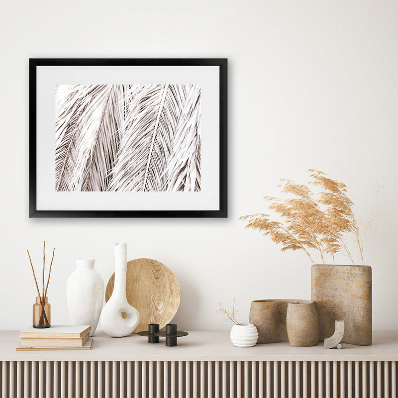 Shop Dried Palm Leaves Photo Art Print-Botanicals, Landscape, Neutrals, Photography, Tropical, View All-framed poster wall decor artwork