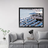 Shop Mar Di Cobalto Photo Art Print-Blue, Coastal, Landscape, Photography, View All-framed poster wall decor artwork
