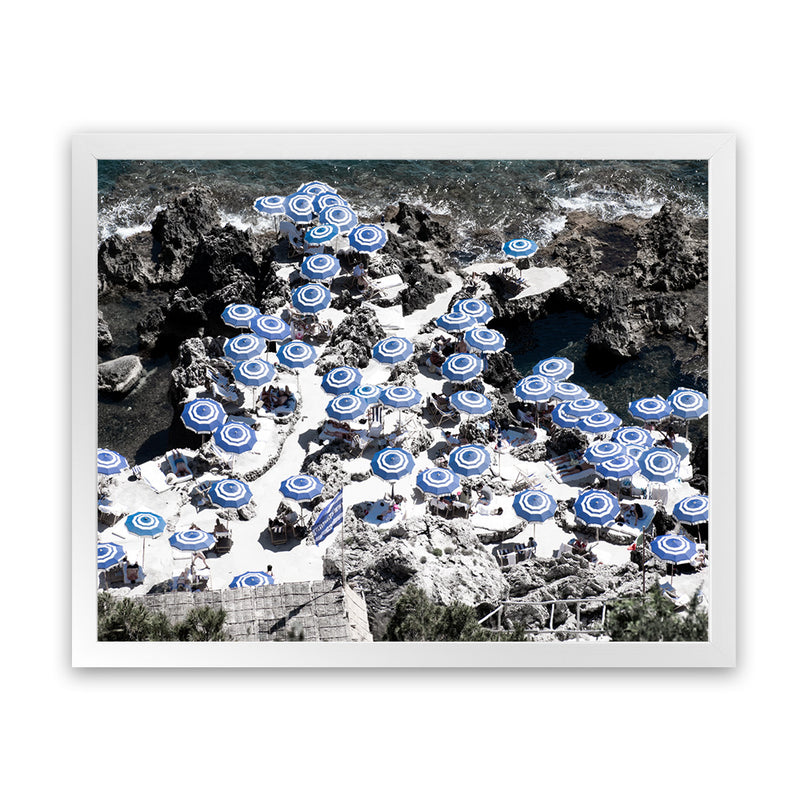 Shop La Fontelina I Photo Art Print-Blue, Coastal, Landscape, Photography, View All-framed poster wall decor artwork