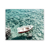 Shop Capri Boat I Photo Art Print-Amalfi Coast Italy, Blue, Coastal, Green, Landscape, Photography, View All-framed poster wall decor artwork
