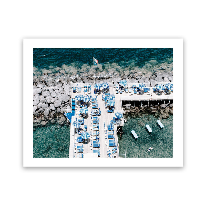 Shop Sorrento Bathers II Photo Art Print-Amalfi Coast Italy, Blue, Coastal, Landscape, Photography, View All-framed poster wall decor artwork