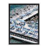 Shop Sorrento Bathers IV Photo Canvas Art Print-Amalfi Coast Italy, Blue, Coastal, Photography, Photography Canvas Prints, Portrait, View All-framed wall decor artwork