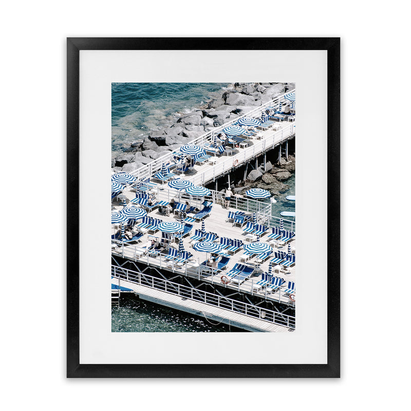 Shop Sorrento Bathers IV Photo Art Print-Amalfi Coast Italy, Blue, Coastal, Photography, Portrait, View All-framed poster wall decor artwork