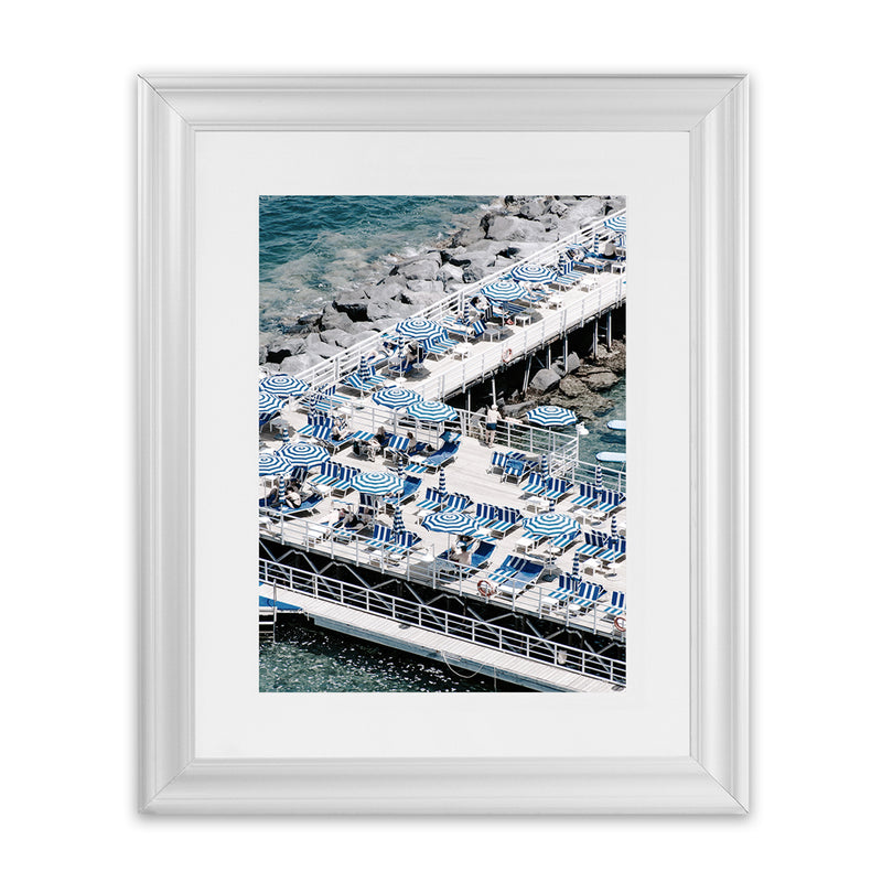 Shop Sorrento Bathers IV Photo Art Print-Amalfi Coast Italy, Blue, Coastal, Photography, Portrait, View All-framed poster wall decor artwork