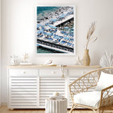 Shop Sorrento Bathers IV Photo Art Print-Amalfi Coast Italy, Blue, Coastal, Photography, Portrait, View All-framed poster wall decor artwork