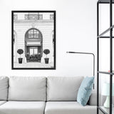 Shop 31 Rue Cambon B&W II Canvas Art Print-Black, Grey, Hamptons, Portrait, View All, White-framed wall decor artwork