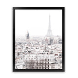 Shop Paris Rooftops Photo Art Print-Hamptons, Photography, Portrait, View All, White-framed poster wall decor artwork