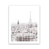 Shop Paris Rooftops Photo Art Print-Hamptons, Photography, Portrait, View All, White-framed poster wall decor artwork