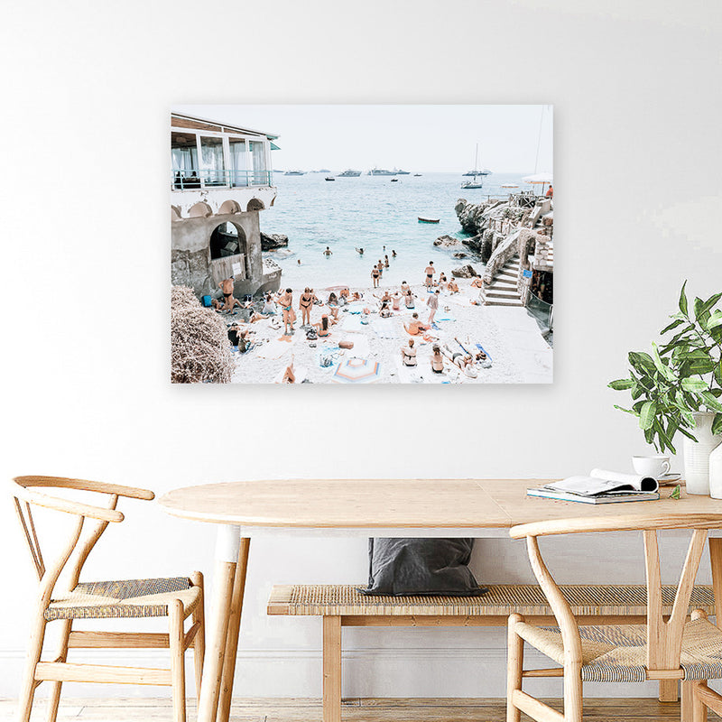 Shop Marina Piccola Photo Canvas Art Print-Amalfi Coast Italy, Blue, Coastal, Landscape, Photography, Photography Canvas Prints, Tropical, View All-framed wall decor artwork