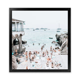 Shop Marina Piccola (Square) Photo Art Print-Amalfi Coast Italy, Blue, Coastal, Green, Photography, Square, Tropical, View All-framed poster wall decor artwork