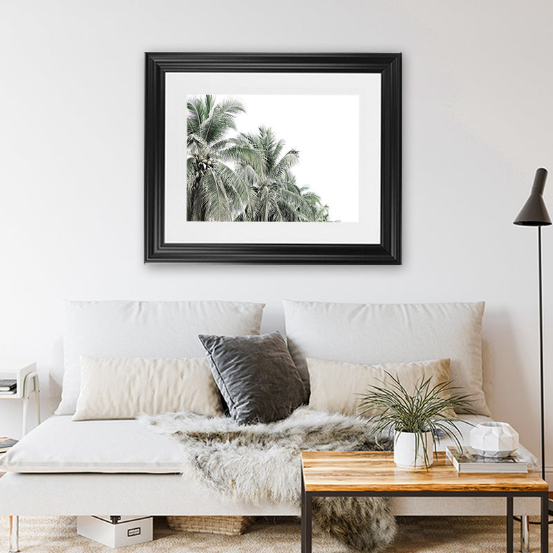 Shop Two Palms Photo Art Print-Green, Landscape, Photography, Tropical, View All, White-framed poster wall decor artwork