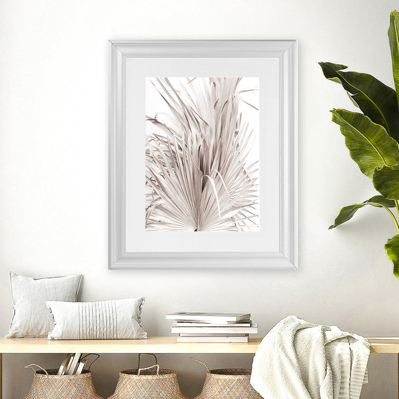 Shop Dried Palm Leaves III Photo Art Print-Botanicals, Neutrals, Photography, Pink, Portrait, Tropical, View All-framed poster wall decor artwork