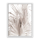 Shop Dried Palm Leaves III Photo Canvas Print-Botanicals, Neutrals, Photography Canvas Prints, Pink, Portrait, Tropical, View All-framed wall decor artwork