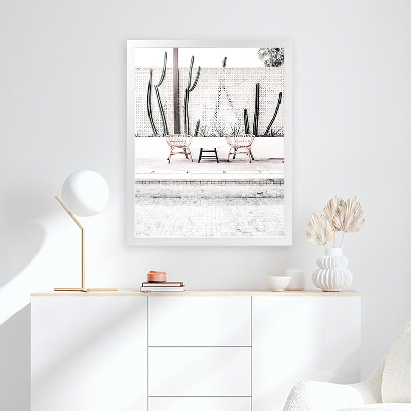 Shop Poolside in Mexico Photo Art Print-Boho, Neutrals, Photography, Portrait, Tropical, View All-framed poster wall decor artwork