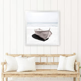 Shop Old Boat (Square) Photo Art Print-Boho, Coastal, Hamptons, Neutrals, Photography, Square, View All, White-framed poster wall decor artwork