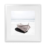 Shop Old Boat (Square) Photo Art Print-Boho, Coastal, Hamptons, Neutrals, Photography, Square, View All, White-framed poster wall decor artwork