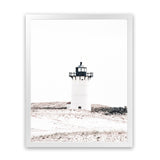 Shop Cape Cod Lighthouse I Photo Art Print-Coastal, Hamptons, Neutrals, Photography, Portrait, View All, White-framed poster wall decor artwork