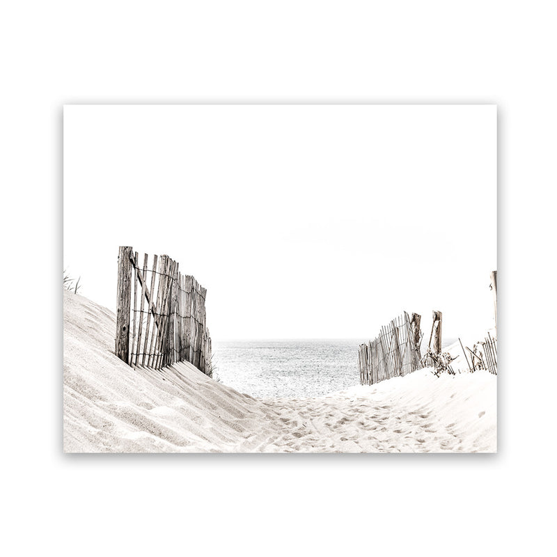 Shop Beach Sand Dunes Photo Art Print-Boho, Coastal, Landscape, Neutrals, Photography, View All, White-framed poster wall decor artwork