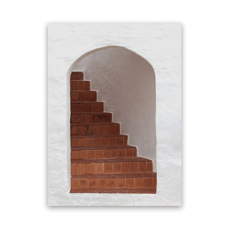 Shop Old Stairway Photo Canvas Art Print-Boho, Brown, Greece, Moroccan Days, Photography, Photography Canvas Prints, Portrait, View All-framed wall decor artwork