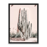 Shop Cacti Villa I Photo Canvas Art Print-Boho, Moroccan Days, Photography, Photography Canvas Prints, Pink, Portrait, Tropical, View All-framed wall decor artwork