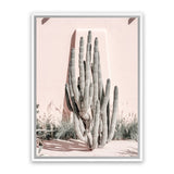 Shop Cacti Villa I Photo Canvas Art Print-Boho, Moroccan Days, Photography, Photography Canvas Prints, Pink, Portrait, Tropical, View All-framed wall decor artwork