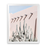 Shop Cacti Villa II Photo Art Print-Boho, Moroccan Days, Photography, Pink, Portrait, Tropical, View All-framed poster wall decor artwork