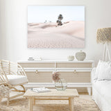 Shop Pastel Desert II Photo Canvas Art Print-Boho, Landscape, Moroccan Days, Neutrals, Photography, Photography Canvas Prints, Pink, Tropical, View All-framed wall decor artwork
