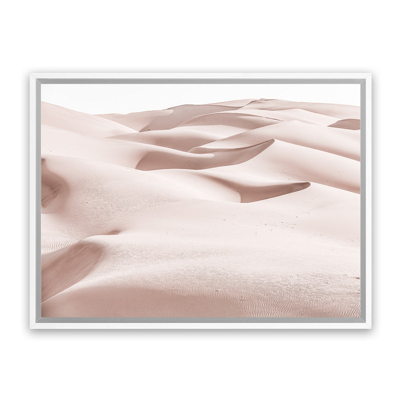 Shop Pastel Dunes Photo Canvas Art Print-Boho, Landscape, Moroccan Days, Nature, Photography, Photography Canvas Prints, Pink, View All-framed wall decor artwork