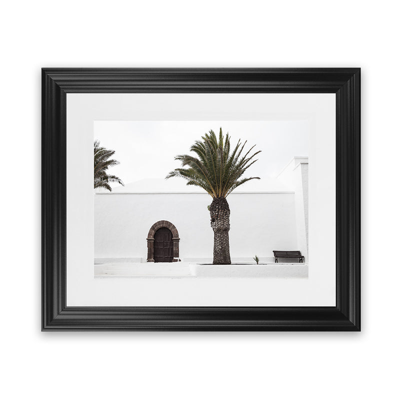Shop Island Church Photo Art Print-Boho, Green, Landscape, Moroccan Days, Photography, Tropical, View All, White-framed poster wall decor artwork