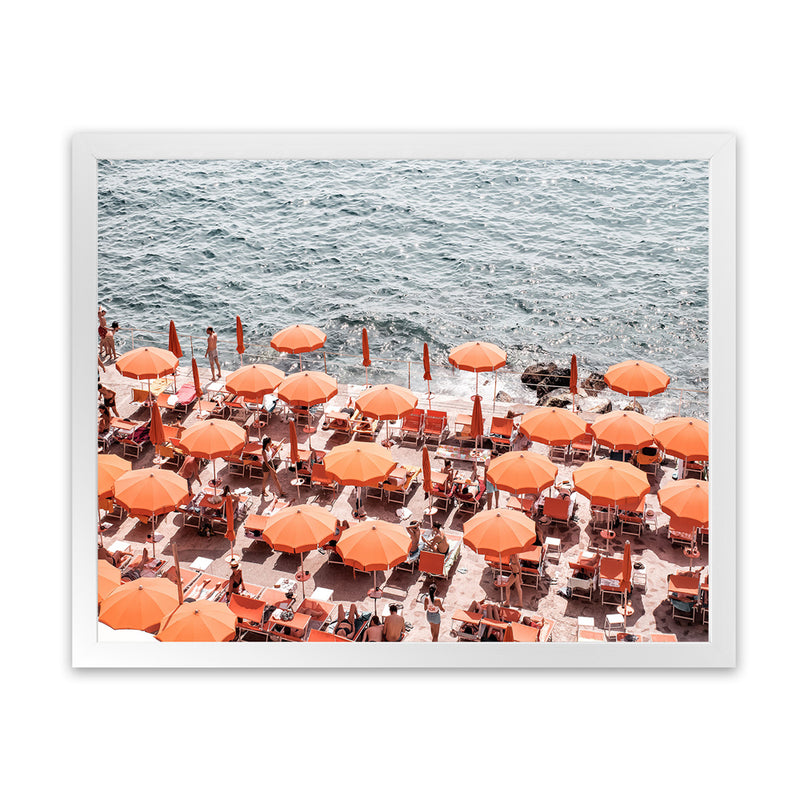 Shop One Fire Club III Photo Art Print-Amalfi Coast Italy, Coastal, Landscape, Orange, Photography, View All-framed poster wall decor artwork